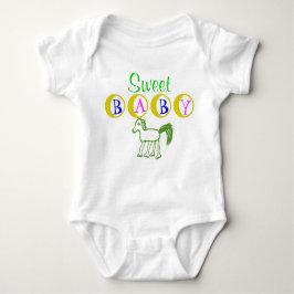 Söt Baby med Horse Infant Shirt T-shirt