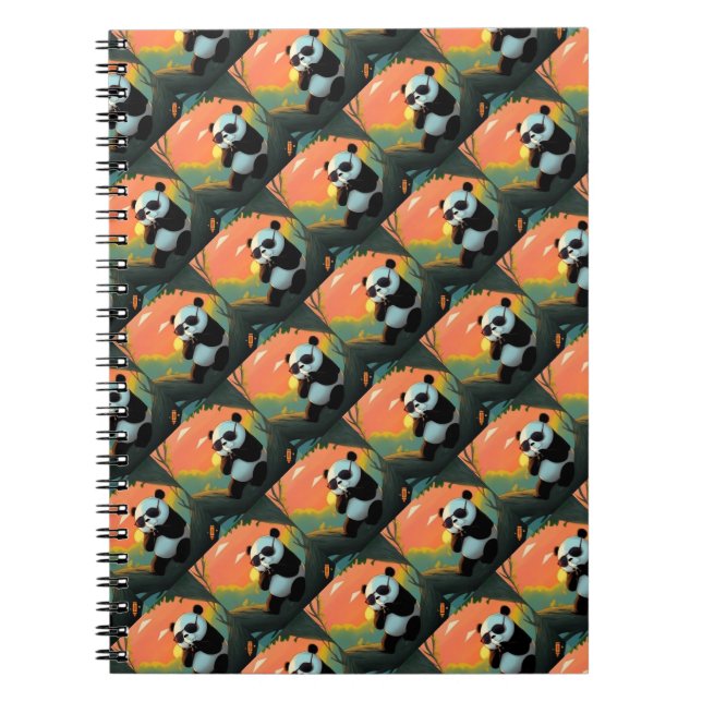Söt baby panda anteckningsbok (Framsidan)
