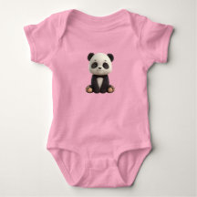 Söt baby-panda body
