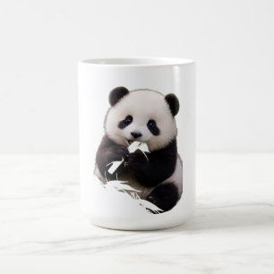 Söt baby-panda som äter bambu Kvinnors T-Shirt Kaffemugg
