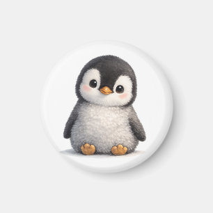 Söt baby pingvin – Mjuk & Bedårande Design Magnet