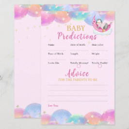 Söt baby pingvin Rosa baby shower spel