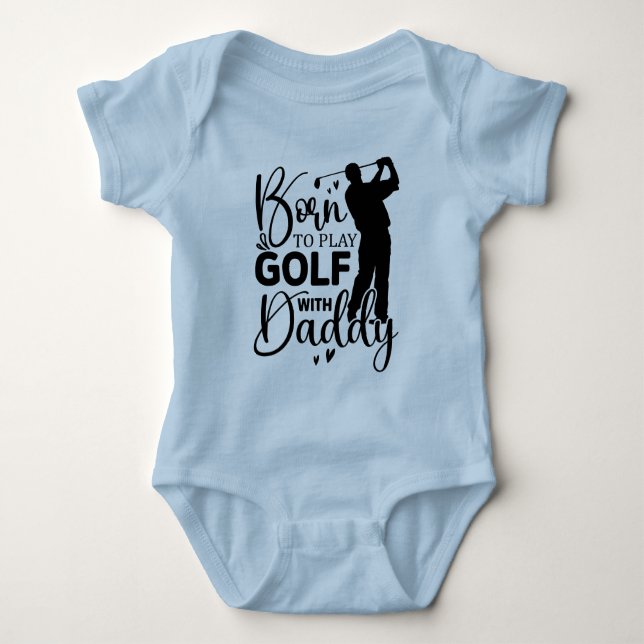 Söt baby pojke son golf  t shirt (Framsida)