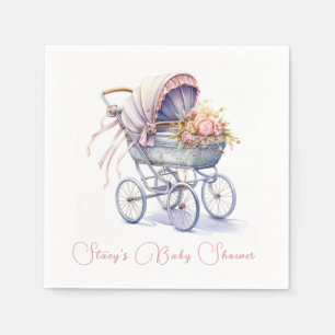 Söt Baby Pram Pappersservett