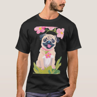 Söt baby-pug väggkonst - Bedårande skrynklig valp  T Shirt
