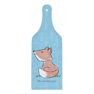 Söt baby räv serie illustration