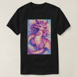 Söt Baby Rave Drak Anime Kawaii Konst 02 T Shirt