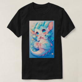 Söt Baby Rave Drak Japansk Anime Kawaii Konst 04 T Shirt