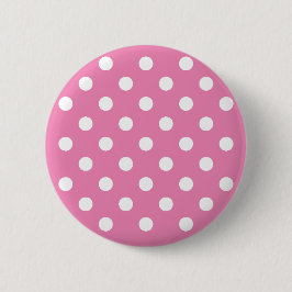 Söt baby rosa polka dots knapp