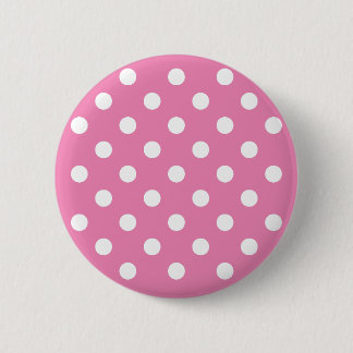 Söt baby rosa polka dots knapp