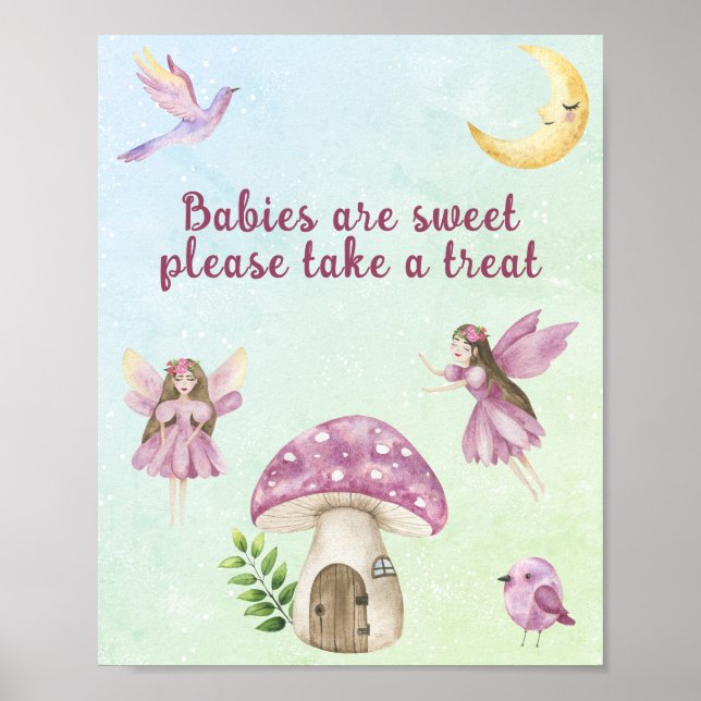 Söt baby shower för bebisar är söta poster (Framsidan)