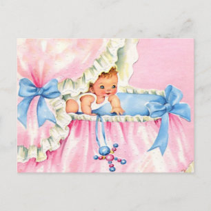 söt BABY SHOWER-inbjudan för budget Inbjudan Vykort