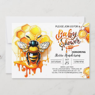 Söt Baby Shower-inbjudan till Bikungen Flickan Inbjudningar