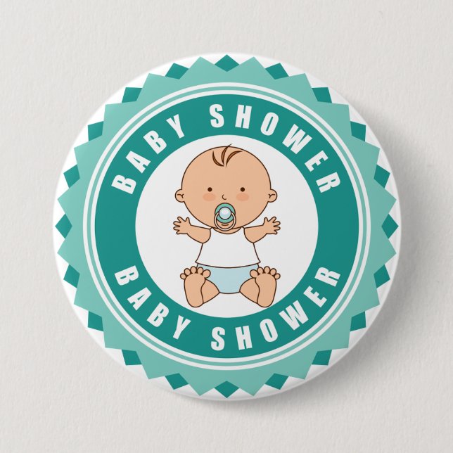 Söt Baby Shower-märke för bebisar Knapp (Framsida)
