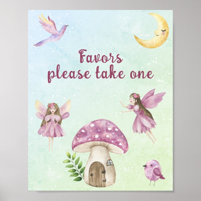Söt baby shower present poster (Framsidan)