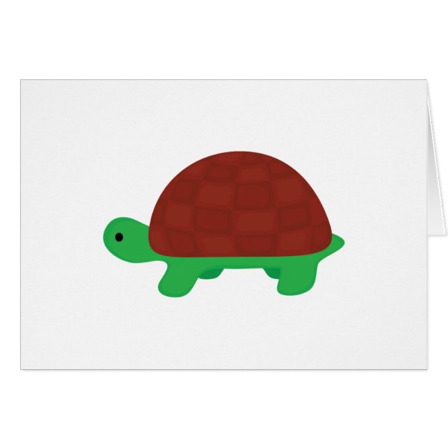 Söt baby sköldpadda OBS kort (Framsidan Horizontal)