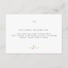 Söt Baby Sprinkle-infoga