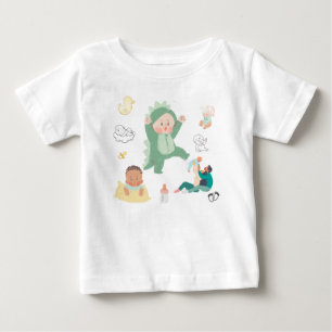 Söt Baby T-Shirt – Mjuk & Bekväm Spädbarnströja