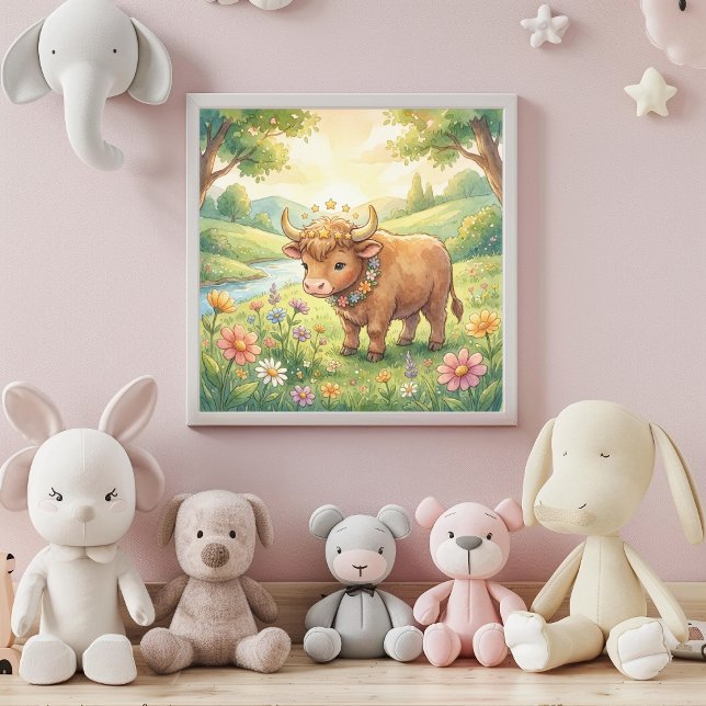 Söt Baby Taurus Zodiak Väggkonst Affisch (Skapare uppladdad)