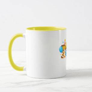 Söt baby tiger födelsedags kaffemugg