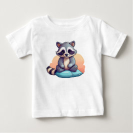 Söt baby-tvättbjörn – söta tecknade t-shirts