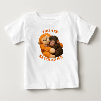 Söt babyapa Punch med plyschapa - T Shirt