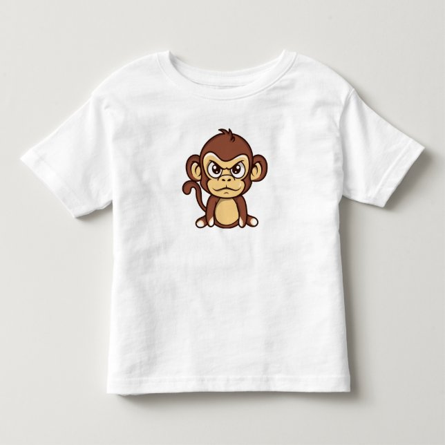 Söt babyapa spädbarn t-shirt (Framsida)