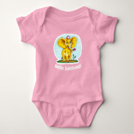 Söt babybodysuit – Hello Sunshine & Elefant T Shirt