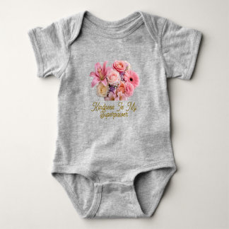 Söt babybodysuit med bedårande design t shirt