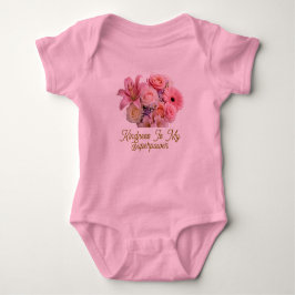 Söt babybodysuit med bedårande design t shirt