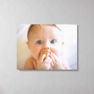 Söt babyduk på canvas | Prydnad för barnkammare |