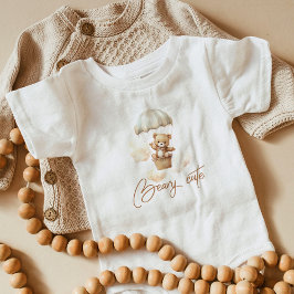 Söt babydusch i nallen t shirt