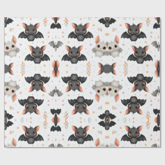 Söt Babyfladdermöss Halloween-inslagspapper Presentpapper