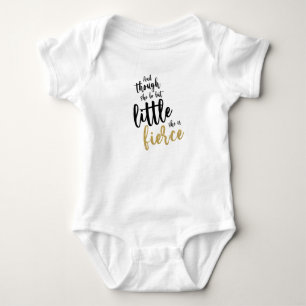 Söt babyflicka Liten ilsken glitter T Shirt