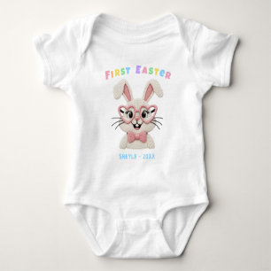Söt Babyflicka Pojke Första Påskharen T Shirt