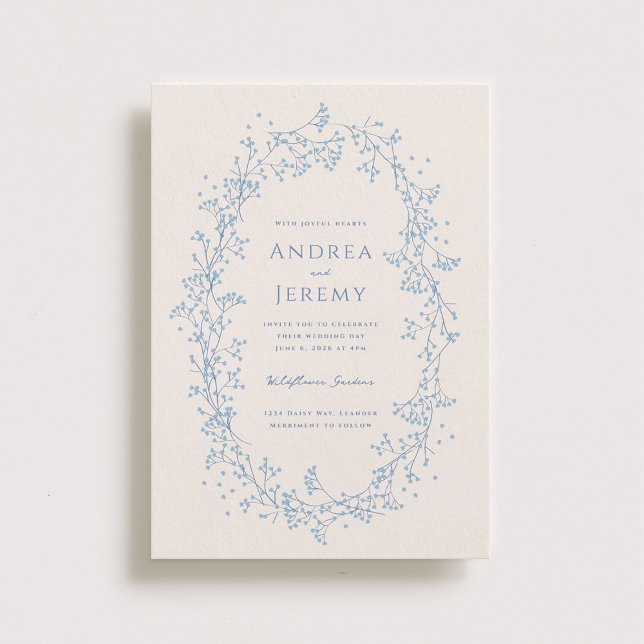 Söt babyns andedräkt Bröllop Inbjudningar (Skapare uppladdad)