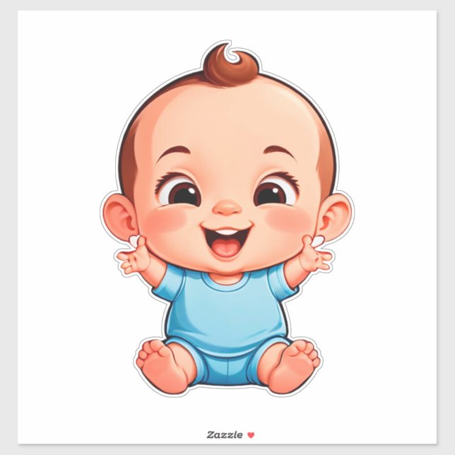 Söt Babypojke Klistermärken (Ark)