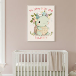 Söt Babysköldpadda Djur Poster