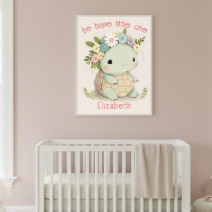 Söt Babysköldpadda Djur Poster