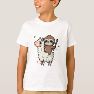 Söt babyslöjd och lama t shirt