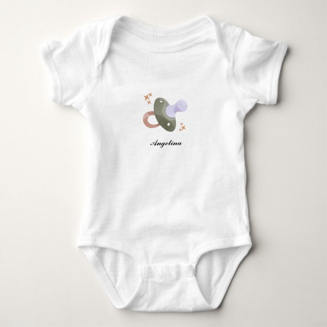 Söt babysugpropp t shirt (Framsida)