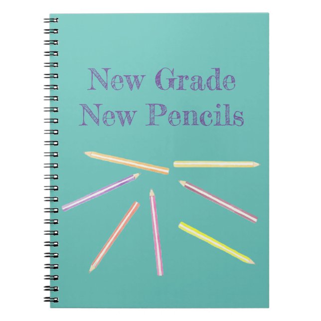 Söt Back to school bärbar dator Anteckningsbok (Framsidan)