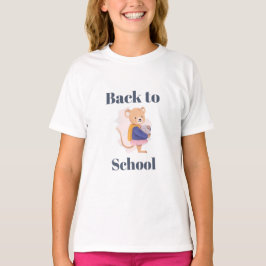 Söt back to school-musdesign t shirt