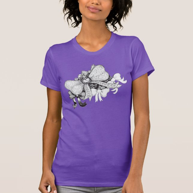 Söt Bågar Kusliga Ögon T-Shirt (Framsida)