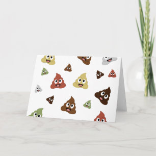 Söt Bajs-emoji roliga presentidéer Kort