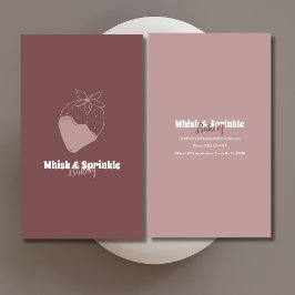 Söt bakeributik Anpassningsbar Cakes Chocolates De Visitkort