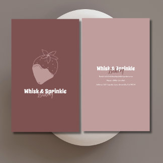 Söt bakeributik Anpassningsbar Cakes Chocolates De Visitkort