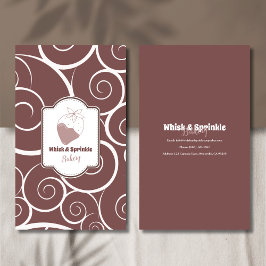 Söt bakeributik Anpassningsbar Cakes Chocolates De Visitkort