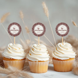 Söt bakeributik Anpassningsbar Kakes chokladetiket Runt Klistermärke