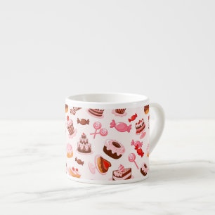 Söt bakgrund espressomugg